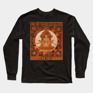 Mandala of Chandra, God of the Moon Long Sleeve T-Shirt